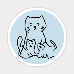 Doodle cat mom Magnet